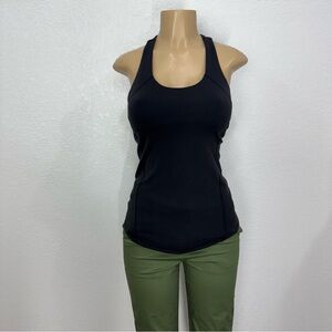 Lululemon black Black Sleeveless Women's tank Top size 6